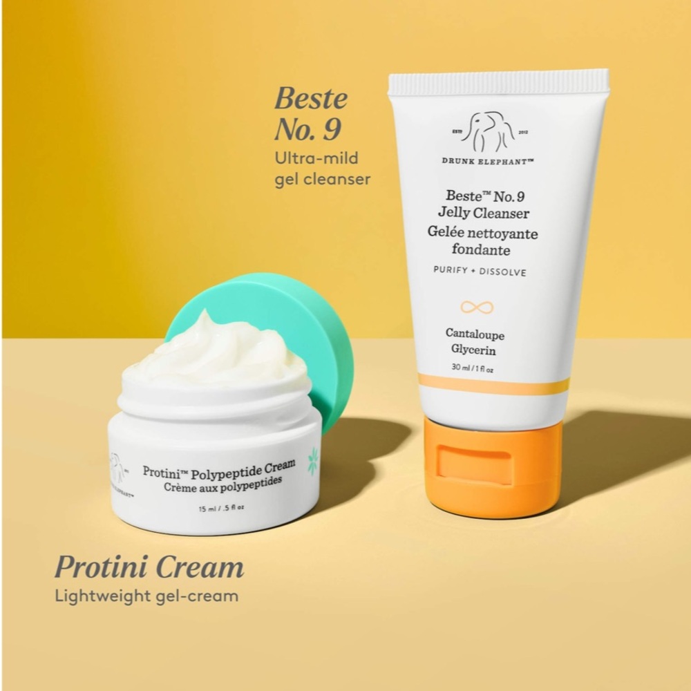 Drunk Elephant Beste No. 9 Jelly Cleanser and Protini Polypeptide Cream Duo Set - Picture 3 of 11